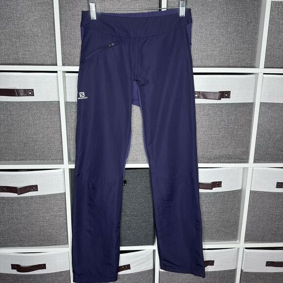 Salomon Soft Advanced Skin Shield Zip Cuff Outdoor Pants Size Small - Picture 2 of 12